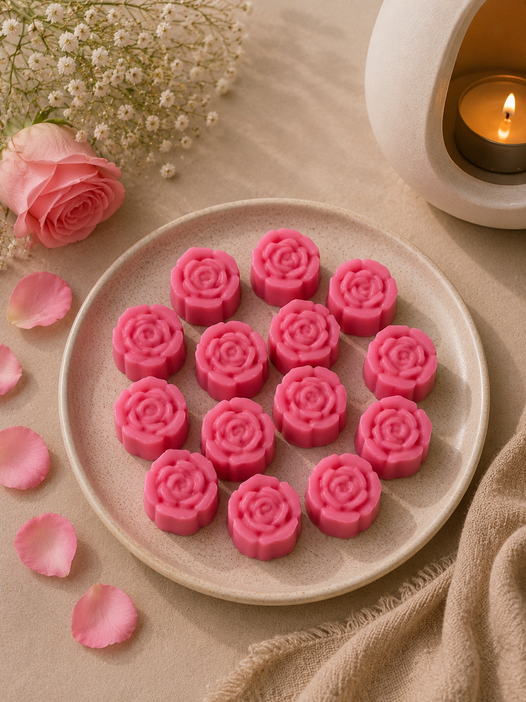 WAX MELT DE ROSAS