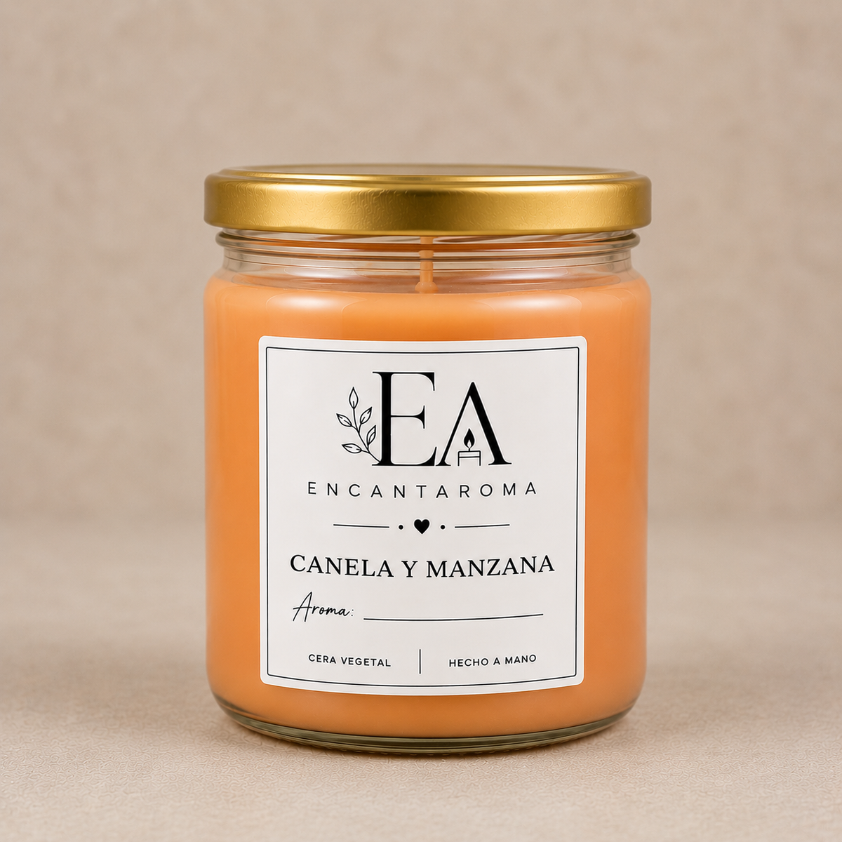VELA DE CANELA Y MANZANA